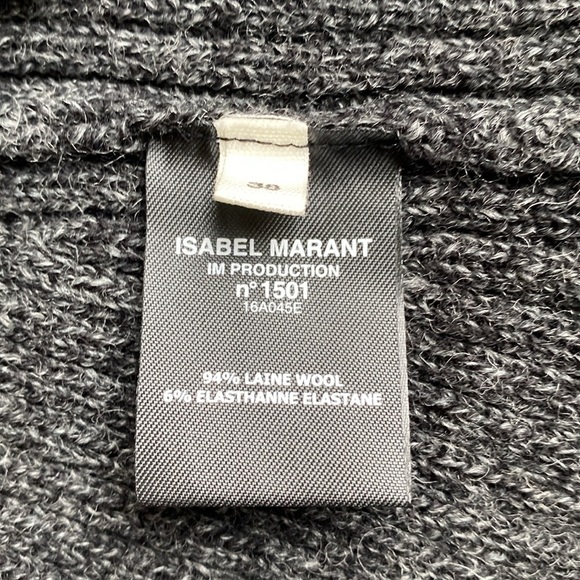 Isabel Marant Etoile Wool Ribbed Knit Crossover Mini‎ Skirt - Picture 5 of 6
